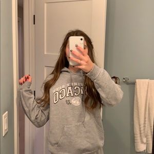 grey chicago hoodie